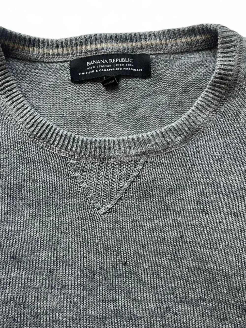 Banana Republic 100% Linen Crew Neck Sweater